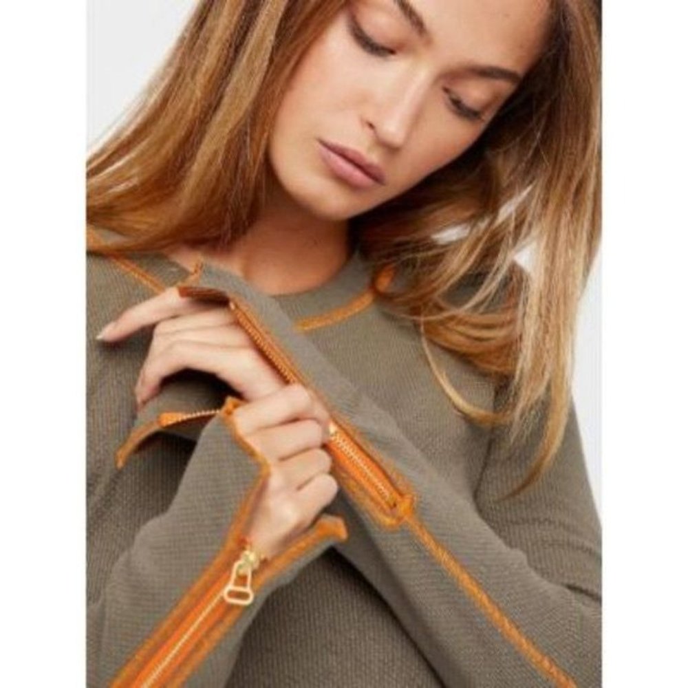 Free People Zipper Cuff Thermal Size XS - Picture 4 of 11